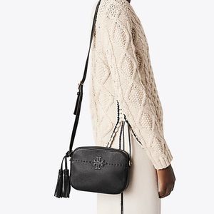 Tory Burch black camera bag